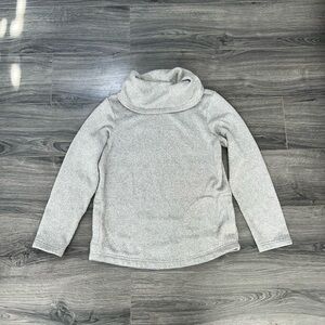 L.L. Bean Women's Light Gray Cowl Neck Sweater